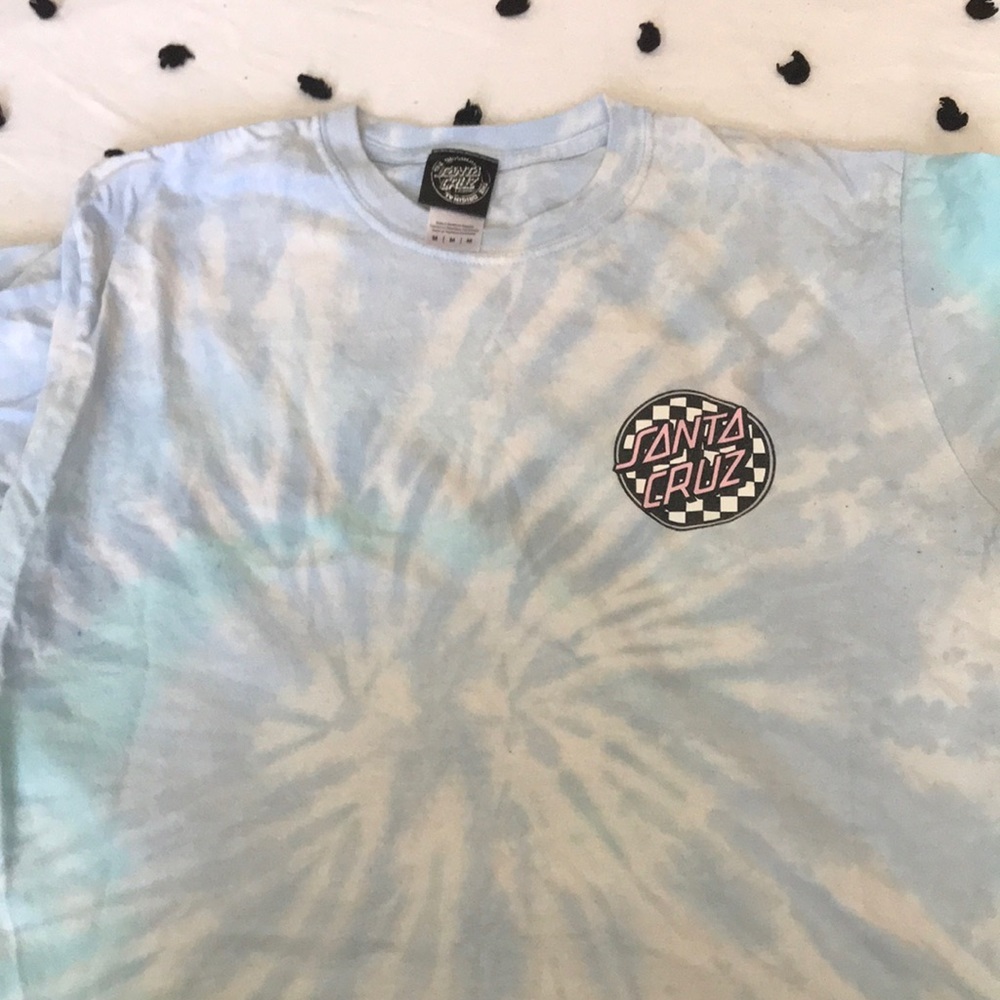 Santa Cruz tie dye crop top